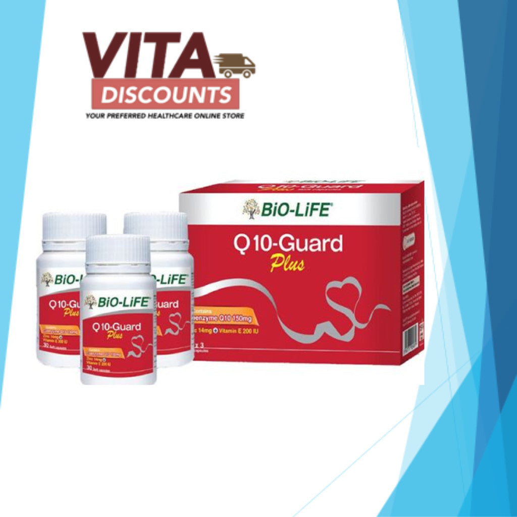 Bio-Life Q10-Guard Plus Scaps (30's x 3 Pack) [Exp 06/2027]