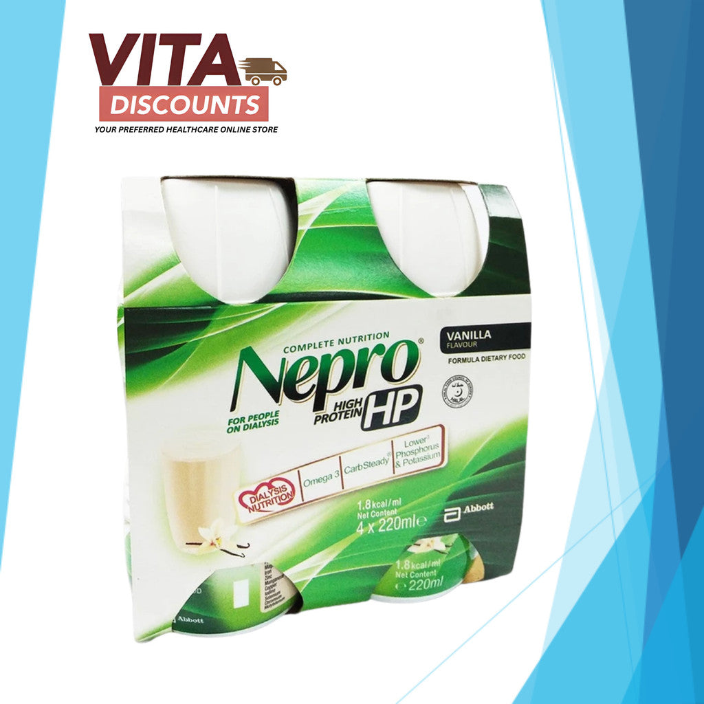 Nepro High Protein Complete Nutrition (220ml x 4 Pack) [Exp 02/2027]