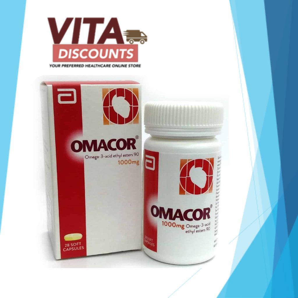 Abbott Omacor Omega-3 1000mg Caps (28's) [Exp 09/2027]