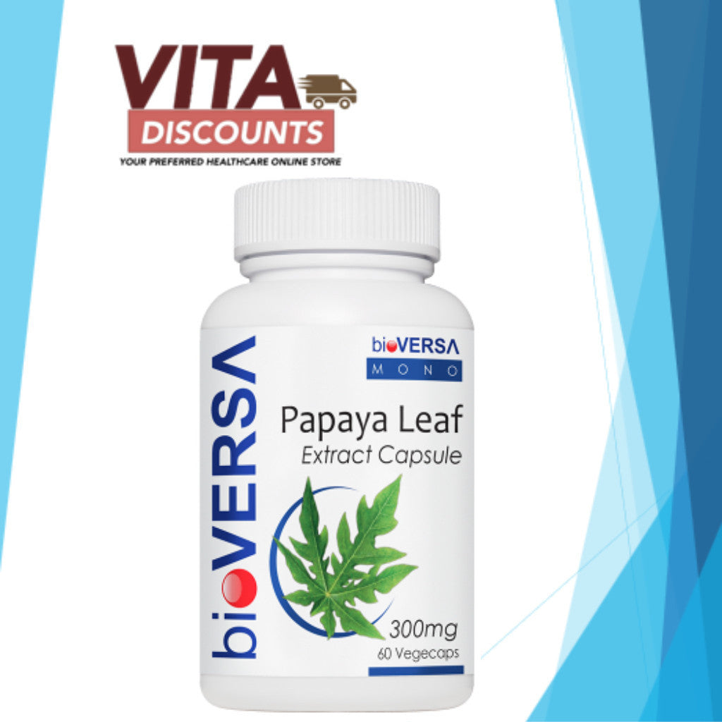 Bioversa Mono Papaya Leaf Extract 300mg Caps (60's) [Exp 02/2027]