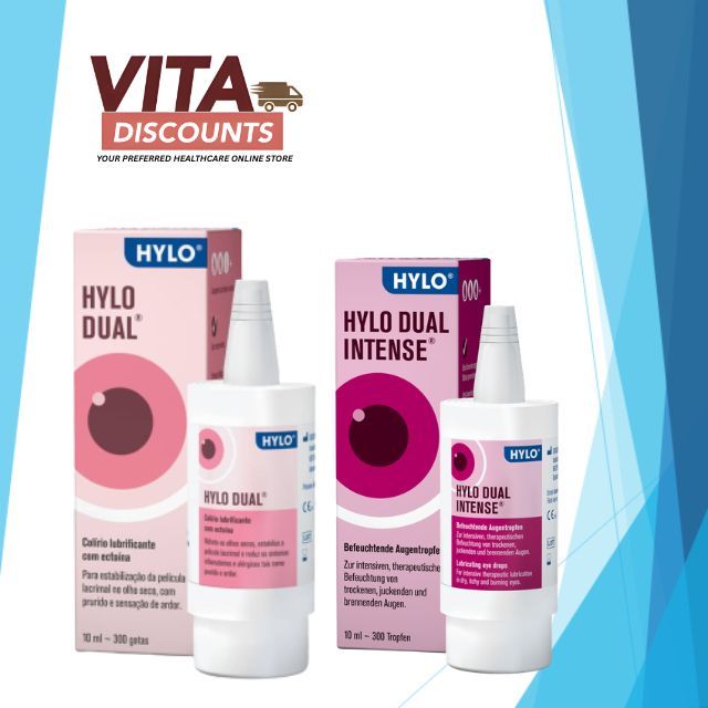 Hylo Dual Regular/Intense Lubricating Eye Drops (10ml) [Exp 08/2028]
