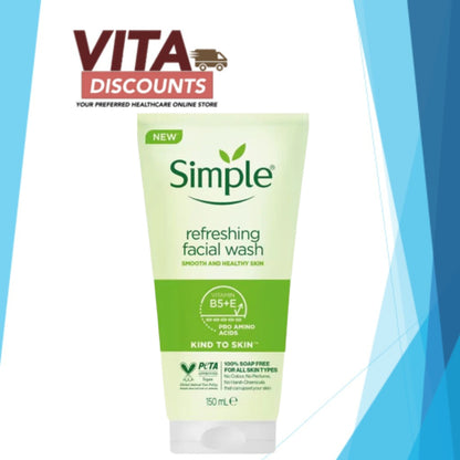 Simple Refreshing Facial Wash Gel (150ml) [Exp 04/2028]