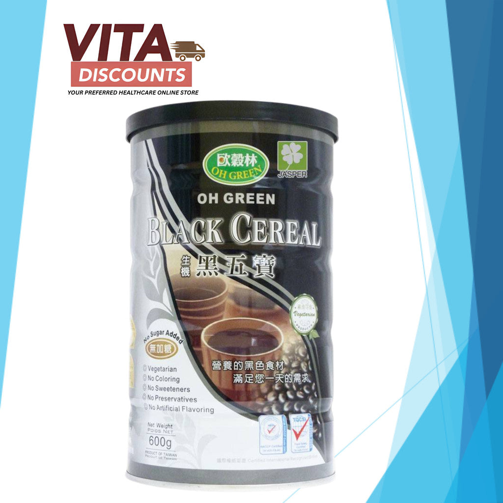 Oh Green Black Cereal Powder (600g) [Exp 03/2028]