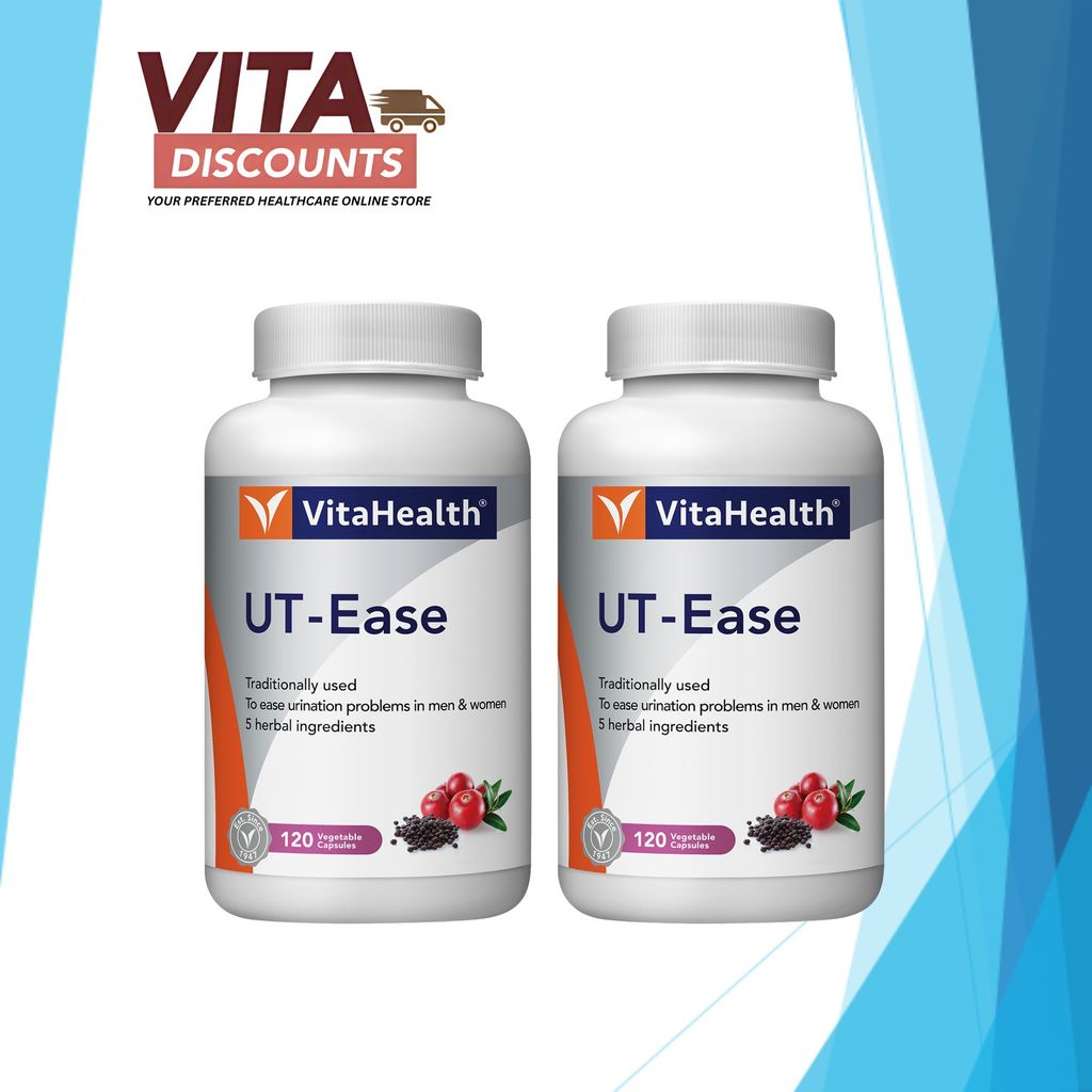 Vitahealth Ut-Ease Vcaps (120's x 2 Pack) [Exp 06/2027]