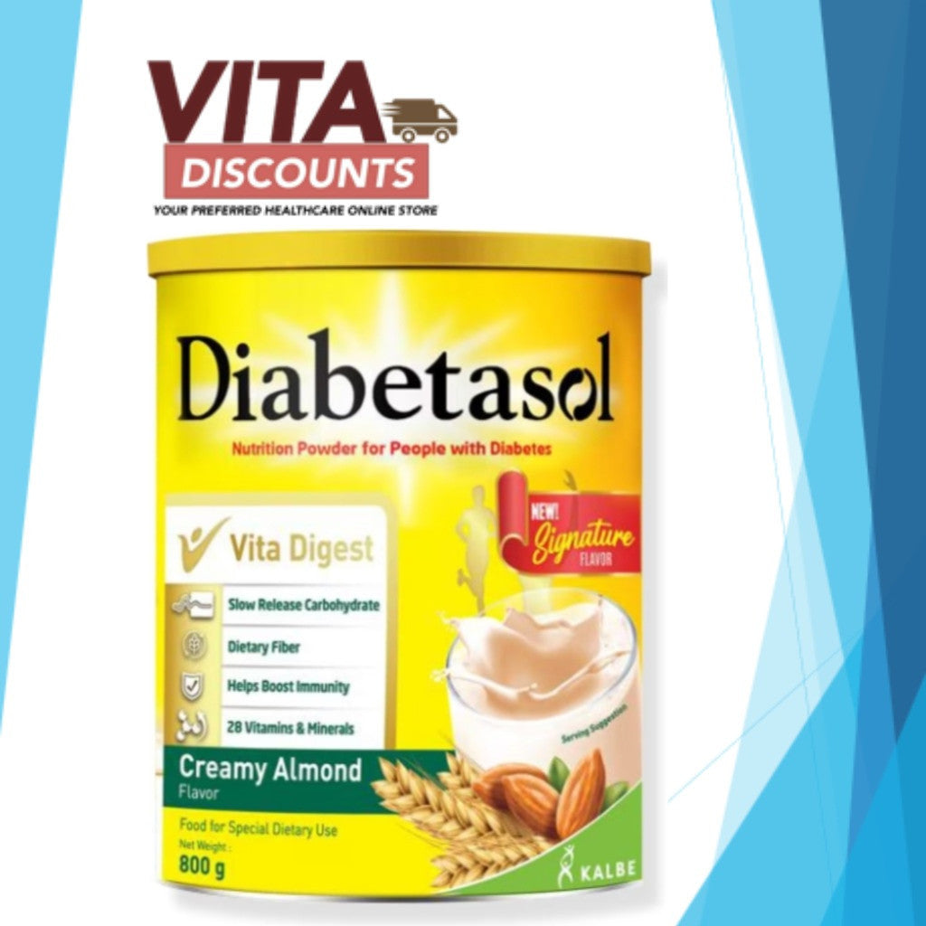 Diabetasol Powder Vanilla / Chocolate / Cappuccino / Creamy Almond Big Tin (800g) [Exp 03/2028]