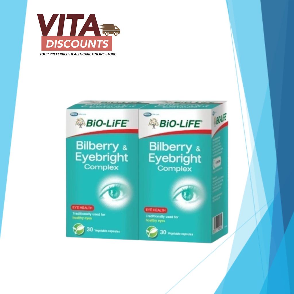 Bio-Life Bilberry & Eyebright Complex Vcaps (30's x 2 Pack) [Exp 10/2026]