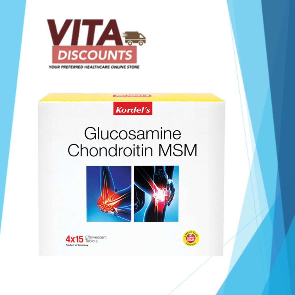 Kordel's Glucosamine Chondroitin Msm 750/600/300mg Tabs (15's x 4 Pack) [Exp 11/2027]