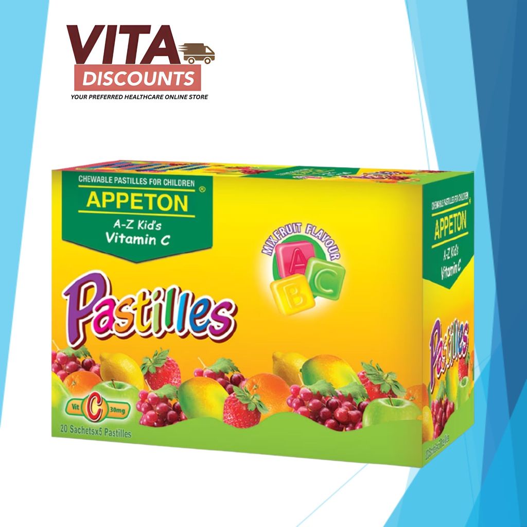 Appeton A-Z Kid's Vitamin C/Multi-Vitamin Pastilles (10g x 20's) [Exp 11/2026]