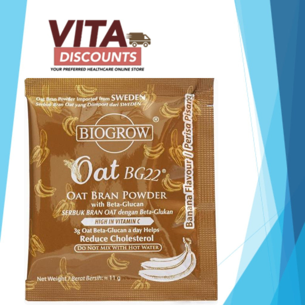Rtc - Biogrow Oat Bg22 Powder Banana Flavour (11g)