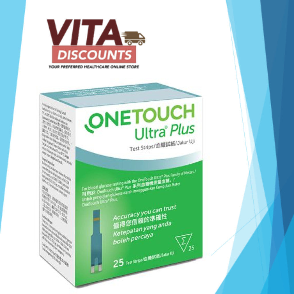 One Touch Test Strips Ultra Plus (25's/50's) [Exp 10/2027]