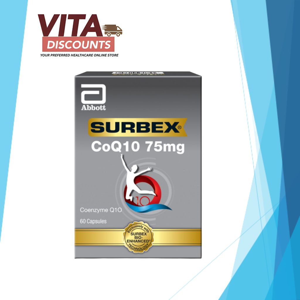 Surbex Coq10 75mg Caps (60's) [Exp 08/2027]