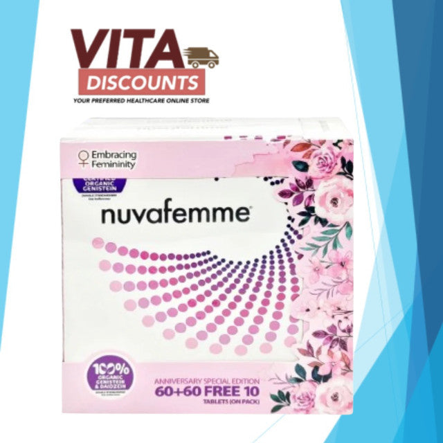 Nuvafemme 100mg Tabs (60's x 2 Pack + 10's) [Exp 07/2027]