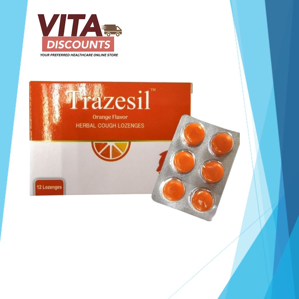 Trazesil Lozenges Orange (12's) [Exp 11/2028]
