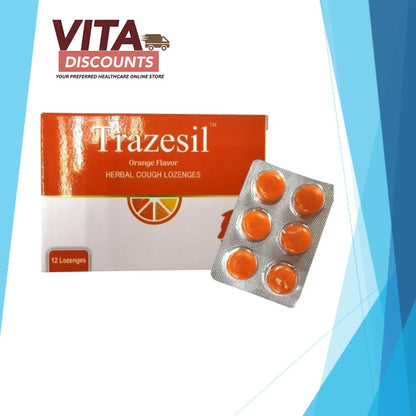 Trazesil Lozenges Orange (12's) [Exp 11/2028]