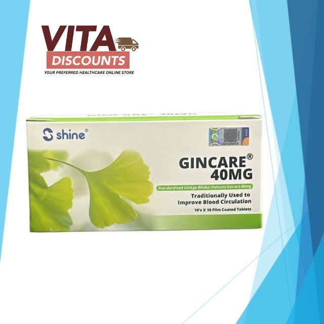 Shine Gincare 40mg Tabs (100's) [Exp 05/2027]