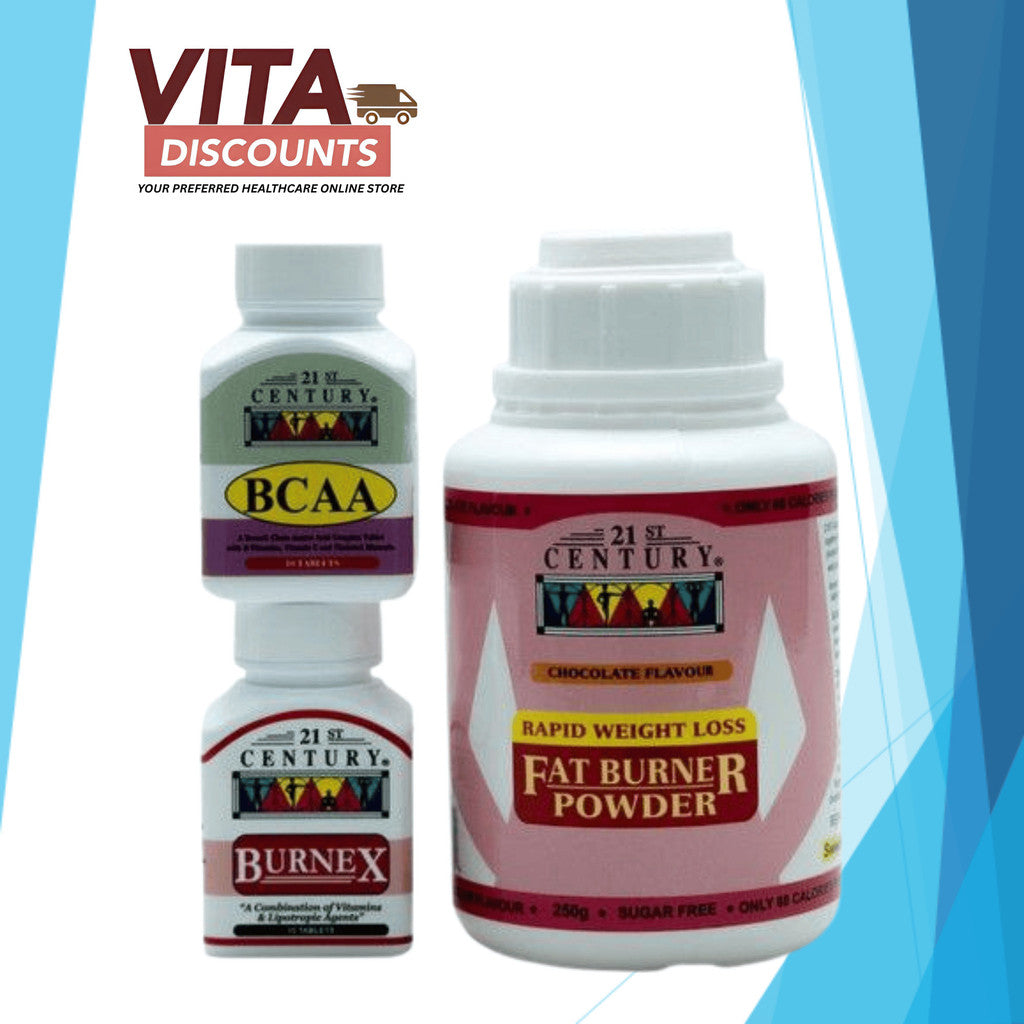 21St Century Rapid Weight Loss Fat Burner Powder Chocolate 250g+Gifts [Exp 10/2028]