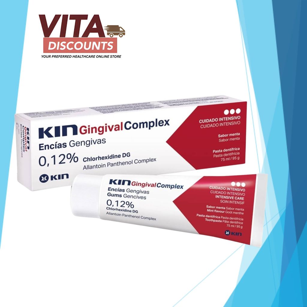 Kin Gingival Complex 0.12% Toothpaste Mint Flavour (75ml)
