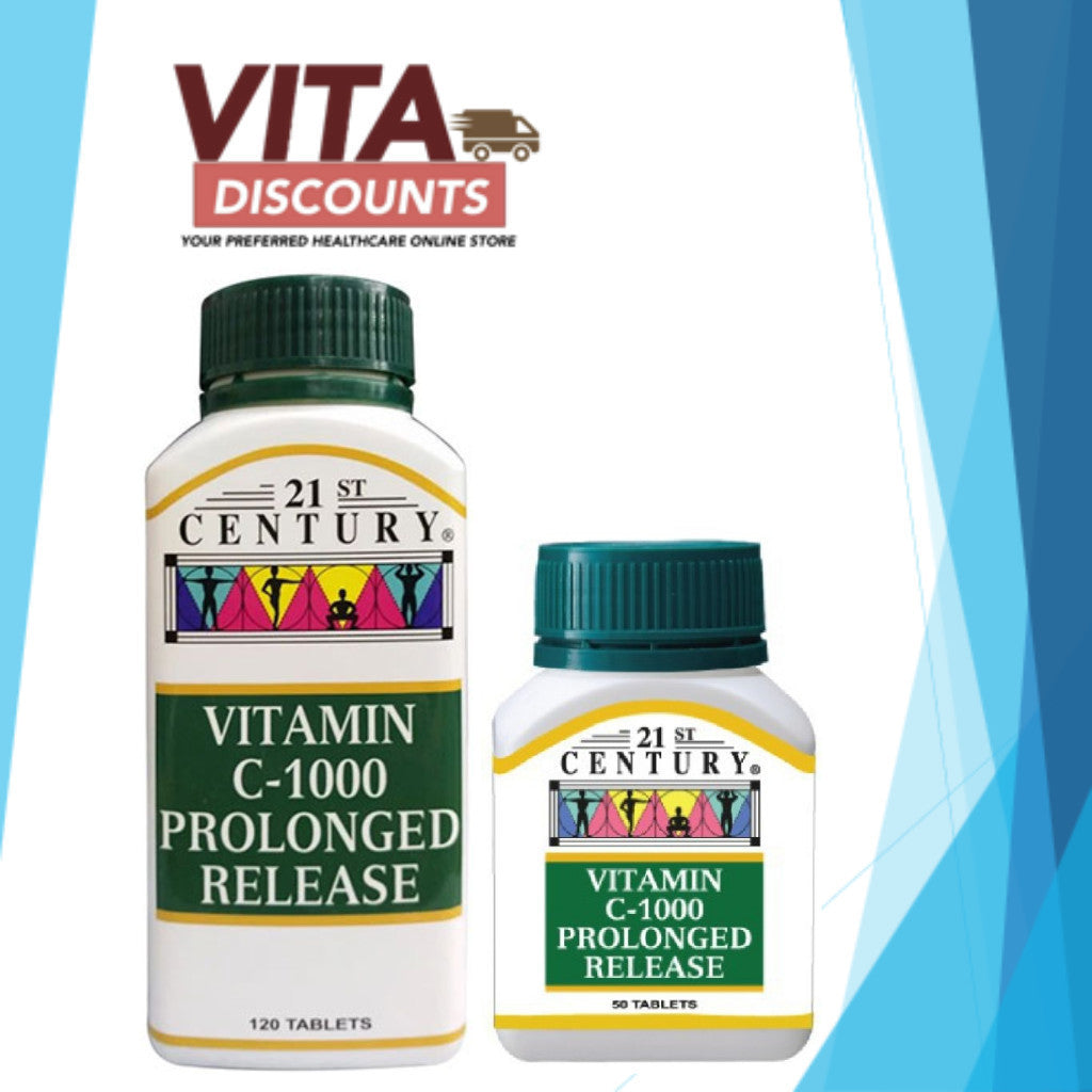 21St Century Vitamin C-1000 Prolonged Release 1000mg Tabs (50's/120's) [Exp 07/2027]