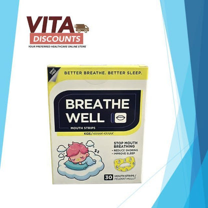 Breathe Well Mouth Strips Kids / Adult (30's) [Exp 03/2029]