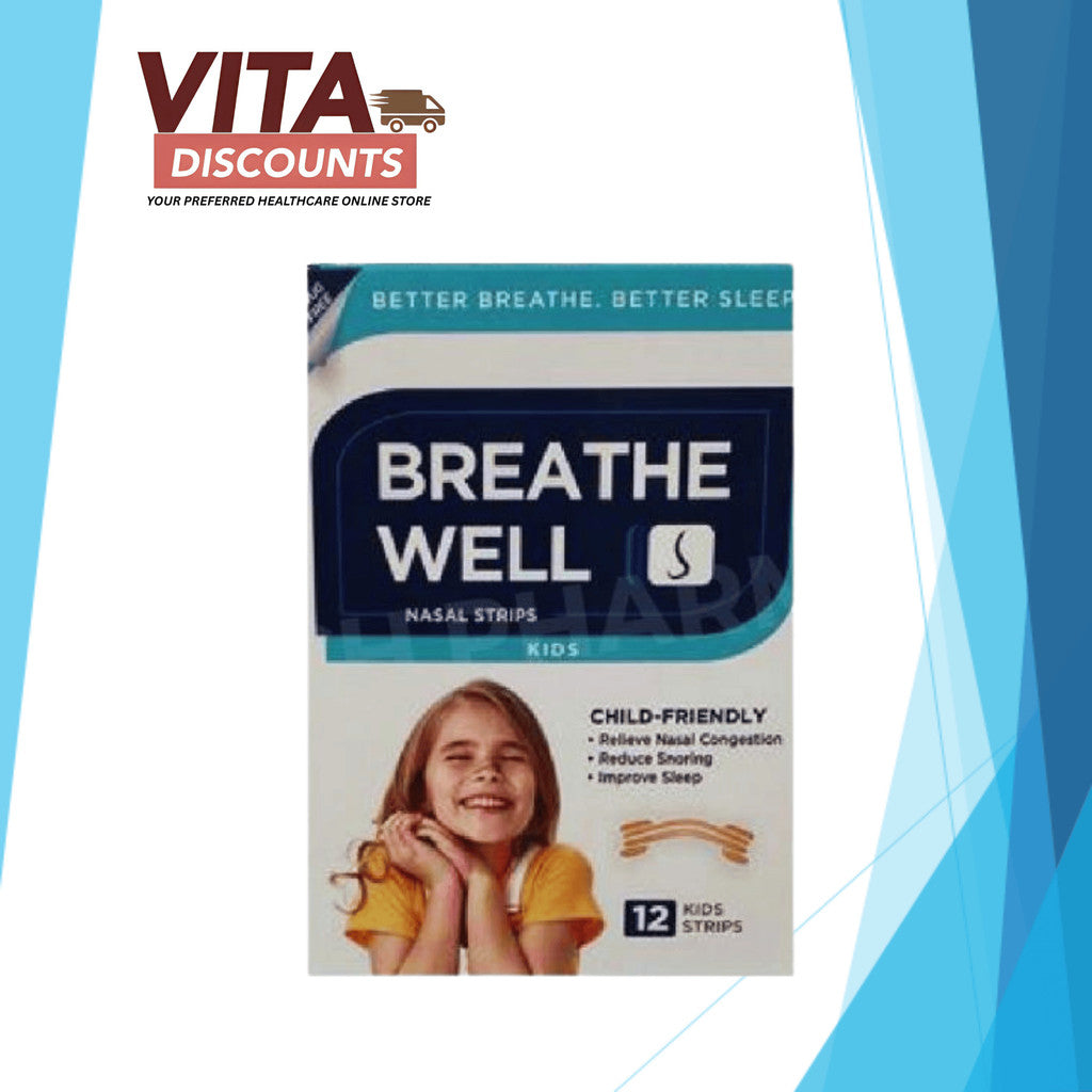 Breathe Well Nasal Strips Kids (12's) [Exp 05/2028]