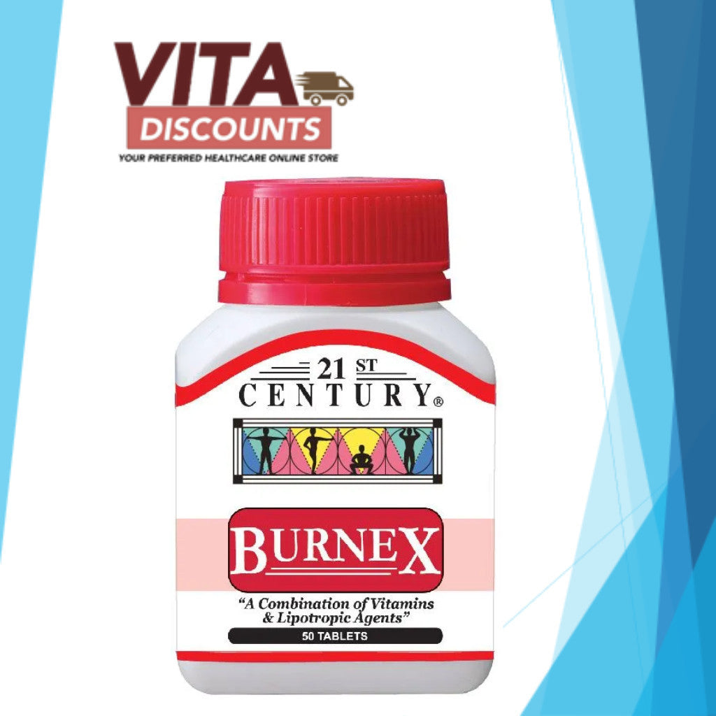 21St Century Burnex Tabs (50's x 1/2 Pack) [Exp 01/2028]