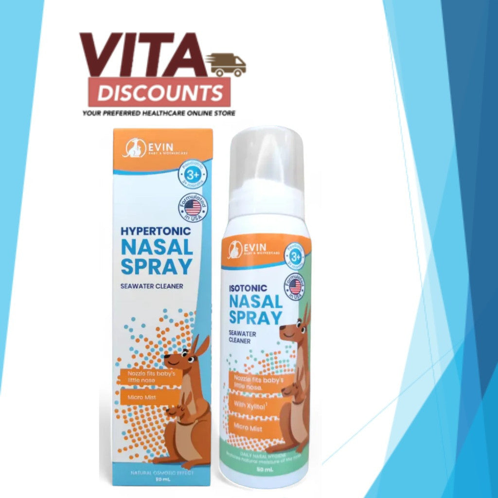 Evin Nasal Spray - Hypertonic/Isotonic (50ml) [Exp 03/2028]