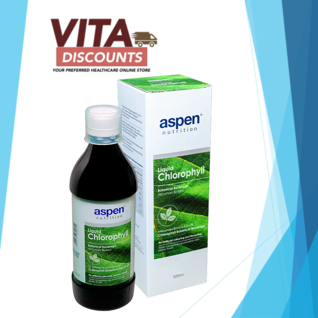 Aspen Nutrition Liquid Chlorophyll (500ml x 1/2 Pack) [Exp 11/2027]