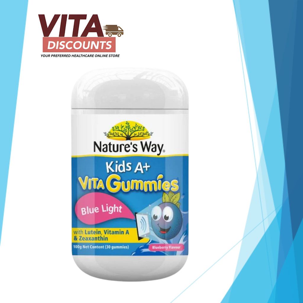 Nature's Way Kids A+ Vita Gummies Blue Light Blueberry (30's)