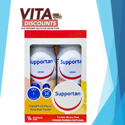 Supportan Drink - Cappuccino/Tropical Fruits (200ml x 4 Pack) [Exp 12/2026]