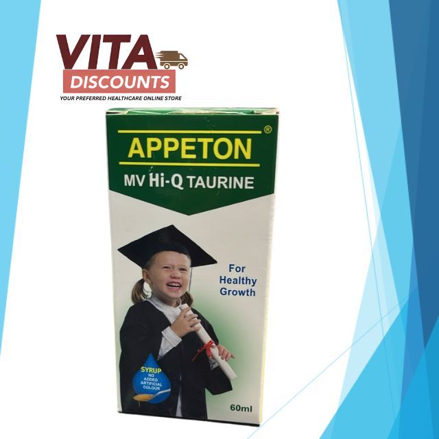 [BOTOL KECIL 60ML] APPETON MV HI-Q TAURINE SYRUP 60ML EXP03/2027