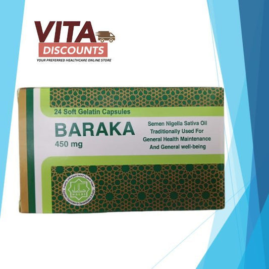 Pharmaniaga Baraka 450mg Caps Single Box (24's) [Exp 03/2028]