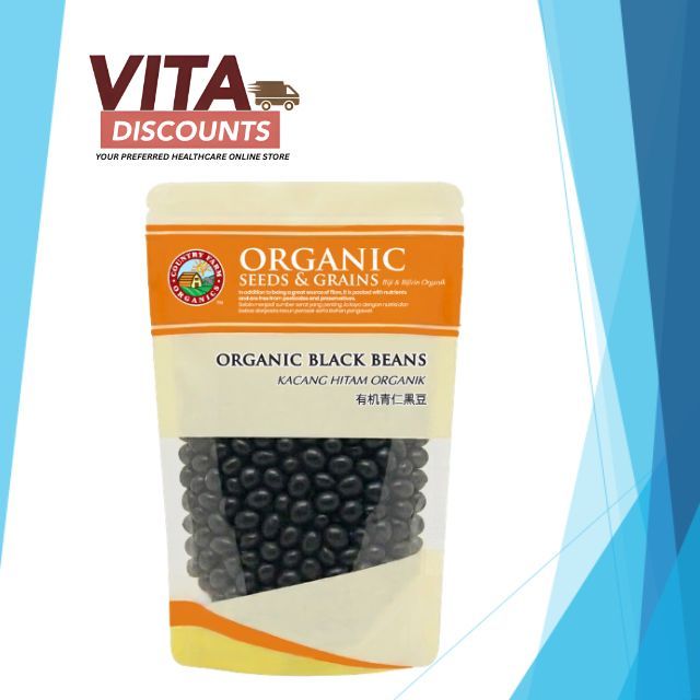 Country Farm Organics Certified Organic Black Bean (300g) [Exp 05/2027]