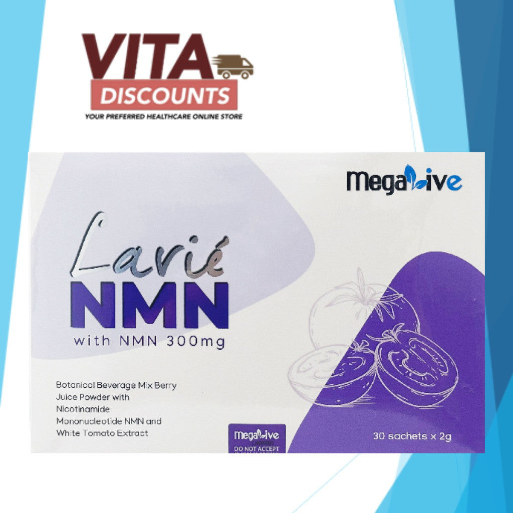 Megalive Lavie Nmn 300mg Sacs (2g) (30's) [Exp 07/2027]  [Extra 2 Gift]